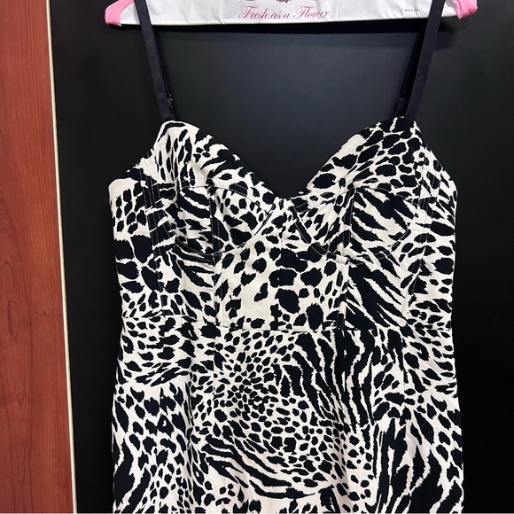New Sergio Hudson x Target Dress Animal Print Sheath Dress Size Medium Stretch - Picture 10 of 16